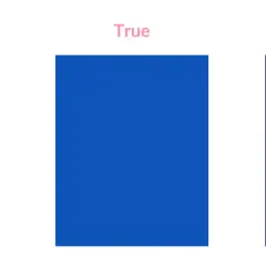 Tres bloques de color azul: brillante, verdadero y profundo. Muestran la gama de azules para la colorimetría invierno frío.