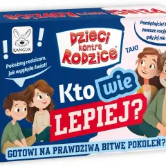 Gra "Dzieci kontra Rodzice" to świetne gry na imprezę. Sprawdź, kto wie lepiej – dzieci czy rodzice! Zabawa gwarantowana.