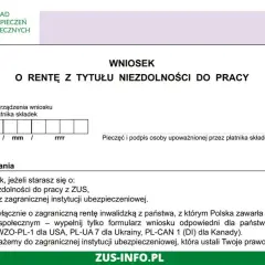 Jakie dokumenty są potrzebne do wniosku o rentę z tytułu niezdolności?