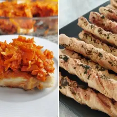 Ryba w warzywach i paluszki z ziołami – idealne menu na sylwestra w domu.