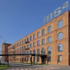 Muzeum Sztuki ms2 w Łodzi, dawna fabryka, dziś centrum sztuki współczesnej.
