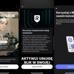 Aplikacja Revolut informuje o dostępności BLIKA, umożliwiając bezpieczne płatności i wypłaty gotówki.
