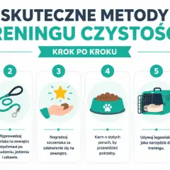 Jak oduczyć psa sikać w domu: ustal harmonogram, nagradzaj załatwianie się na zewnątrz, karm o stałych porach, używaj legowiska, bądź cierpliwy.