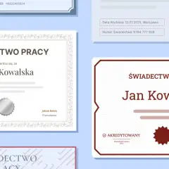 Świadectwo pracy dla Anny Kowalskiej i Jana Kowalskiego. Czy po umowie zlecenie jest świadectwo pracy? Dokumenty potwierdzają zatrudnienie.