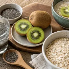 Semi di chia, fiocchi d'avena e kiwi: ingredienti naturali per combattere l'intestino pigro. Rimedi gustosi e salutari.