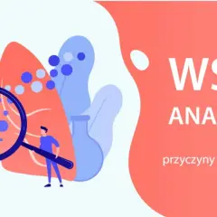 Ilustracja przedstawia osoby badające płuca pod kątem objawów wstrząsu anafilaktycznego.