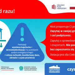 Dom z pompą ciepła, symbolizujący audyt energetyczny i czyste powietrze. Zachęta do sprawdzenia ofert przed podpisaniem umowy.