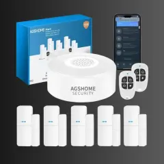 Découvrez comment protéger sa maison sans alarme avec ce kit de sécurité sans fil : centrale, capteurs et télécommandes.