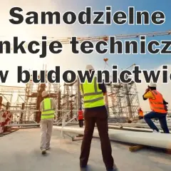 Budowa postępuje dzięki samodzielnym funkcjom technicznym w budownictwie. Pracownicy w kamizelkach kierują pracami.