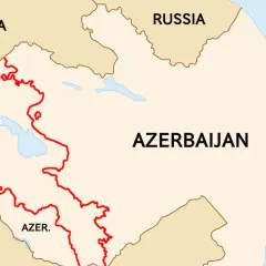 Mapa Kaukazu: z kim graniczy Armenia? Z Gruzją, Azerbejdżanem, Turcją i Rosją.