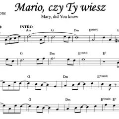 Mario, czy Ty wiesz? Nuty i chwyty zagraj od zaraz na pianino/gitarę