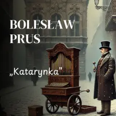 Bolesław Prus i jego „Katarynka” na zimowej uliczce. Stary grajek z katarynką, chłopiec i rowery w śniegu.