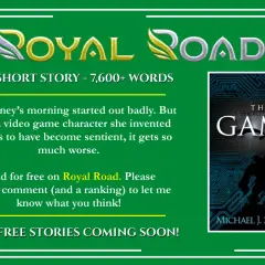 Książka "The Game" Michaela Jamesa Sullivana, opowiadanie o postaci z gry, która ożywa. Dostępna za darmo na Royal Road.