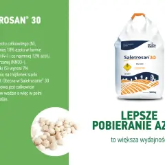 Saletrosan® 30 – nawóz z azotem i siarką, poprawiający pobieranie składników odżywczych przez rośliny. Opakowanie 500kg.