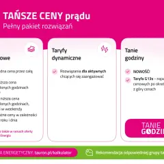 Porównanie taryf Tauron: G11, G12, G12w, G13 i nowość G13s. Wybierz najlepszą taryfę dla siebie.