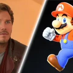 Chris Pratt, der die Besetzung von der Super Mario Bros. Film anführt, neben dem ikonischen Klempner.