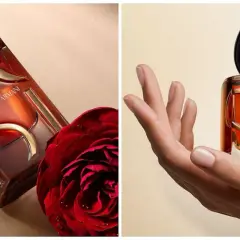 Perfumy Si Giorgio Armani, które najładniejsze? Elegancka butelka z płatkami róży, wanilią i czarną porzeczką.