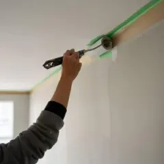 Jak malować styki ściany z sufitem? Perfekcyjna linia krok po kroku