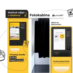 Fotokabina photoAiD umożliwia wydruk zdjęć z telefonu. Wywołaj wspomnienia, drukuj zdjęcia z wakacji i fotokartki.