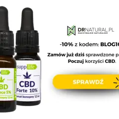 Trzy buteleczki z kroplomierzem z olejkiem CBD od Supp Life. Zniżka 10% na produkty, co valsacor. Poczuj korzyści CBD.