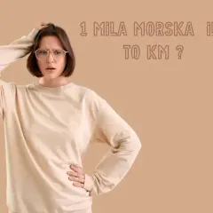 Zdezorientowana kobieta z ręką na głowie zastanawia się, ile to 1 mila morska w kilometrach.