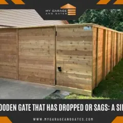 A wooden gate, attached to a brick wall, shows how to build a gate.