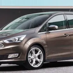 Brązowy Ford C-Max prezentuje swoje eleganckie linie, sugerując bogate ford c-max wersje wyposażenia.
