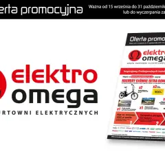 Oferta promocyjna Elektro Omega, hurtownia elektryczna, z nagrodami głównymi i rabatami.