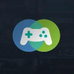 Ikona kontrolera gier na tle okładek gier. Dowiedz się, jak udostępnić bibliotekę Steam, aby dzielić się grami ze znajomymi.