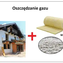 Ocieplenie domu wełną mineralną i pianą PUR to klucz do obniżenia średniego zużycia gazu w mieszkaniu.