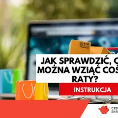 Zakupy na raty dla zadłużonych? Sprawdź, czy to możliwe. Laptop, zakupy i instrukcja.