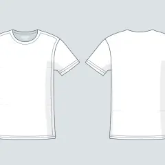 Biały t-shirt z przodu i z tyłu. Zastanawiasz się, ile waży t-shirt? Ten model jest lekki jak piórko.