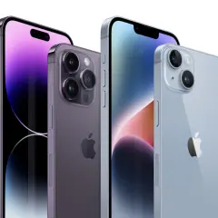 Nowe iPhone 14 Pro w kolorach fioletowym i niebieskim. Zastanawiasz się nad wymianą baterii iPhone 14 Pro?