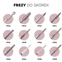 Różne frezy do skórek: stożkowe, kulkowe, walcowe. Dowiedz się, jaki frez do czego, by idealnie przygotować paznokcie.