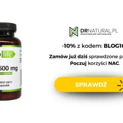 Suplement diety NAC 500 mg od Supplife. Poczuj korzyści NAC dla wątroby. Zniżka 10% z kodem BLOG10.