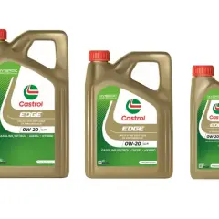 Olej Castrol EDGE 0W-20 chroni silnik przed zatarciem, zapewniając mu płynną pracę. Dostępny w różnych pojemnościach.