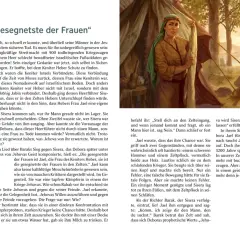 Jael, eine Frau aus der Bibel, schlägt den feindlichen Heerführer Sisera mit einem Zeltpflock.