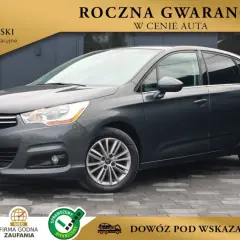 Szary Citroen C4 z roczną gwarancją. Zastanawiasz się, ile kosztuje wystawienie samochodu na OLX? Sprawdź ofertę Auto Karski!