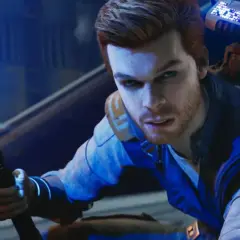 Cal Kestis z mieczem świetlnym w ręku, gotowy do walki. Ten **jedi survivor poradnik** pomoże Ci przetrwać.
