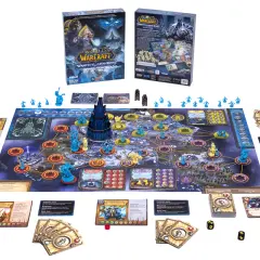Gra planszowa z figurkami z uniwersum Warcraft. Gracze wcielają się w bohaterów walczących z Królem Liszem.