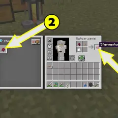 Jak się robi sfermentowane oko pająka w grze Minecraft: dodaj składniki do stołu rzemieślniczego.