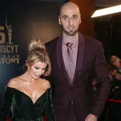 Marcin Gortat z żoną na gali Plebiscytu Przeglądu Sportowego.