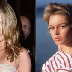 Dwie ikony piękna: współczesna gwiazda i Brigitte Bardot, której cudowna seanse zachwycają do dziś.
