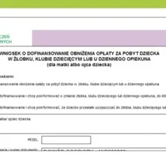 Czy wniosek o dofinansowanie do żłobka trzeba składać co miesiąc?