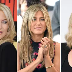 Drei Frauen mit verschiedenen blonden Haartönen: Kate Hudson, Jennifer Aniston und Charlize Theron. Welcher blondton steht mir?
