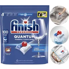 Finish Quantum: Sekrety użycia kapsułek lśniące naczynia bez zacieków!
