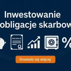 Inwestowanie w obligacje skarbowe: skarbonka, dokument obligacji, wykres wzrostu, o% zysku. Dowiedz się, obligacje co to znaczy.