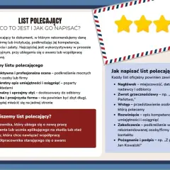 Jak napisać list polecający? Poradnik zawiera informacje o tym, czym jest list polecający, jego cechach, kiedy go pisać i jak go skonstruować.