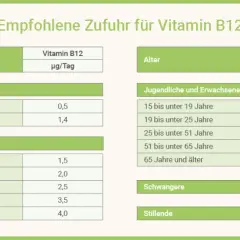 Vitamin B12: Wichtige Informationen zu Mangel, Quellen und Dosierung