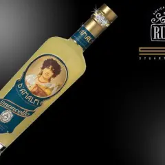 Limoncello D'Amalfi w butelce ozdobionej diamentami, dzieło Stuarta Hughesa, to najdroższy alkohol na świecie.